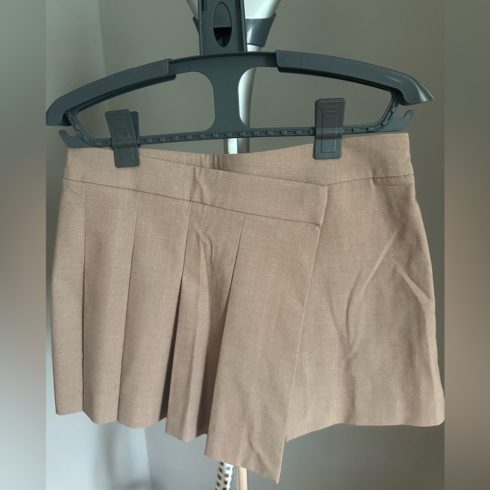 Zara Tan Women's Pleated Skort